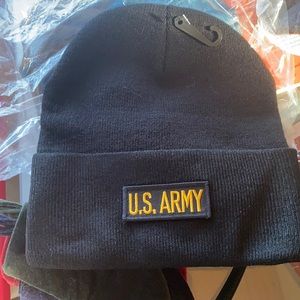 Black beanie hat winter